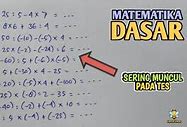 Soal Matematika Kali Bagi Tambah Kurang